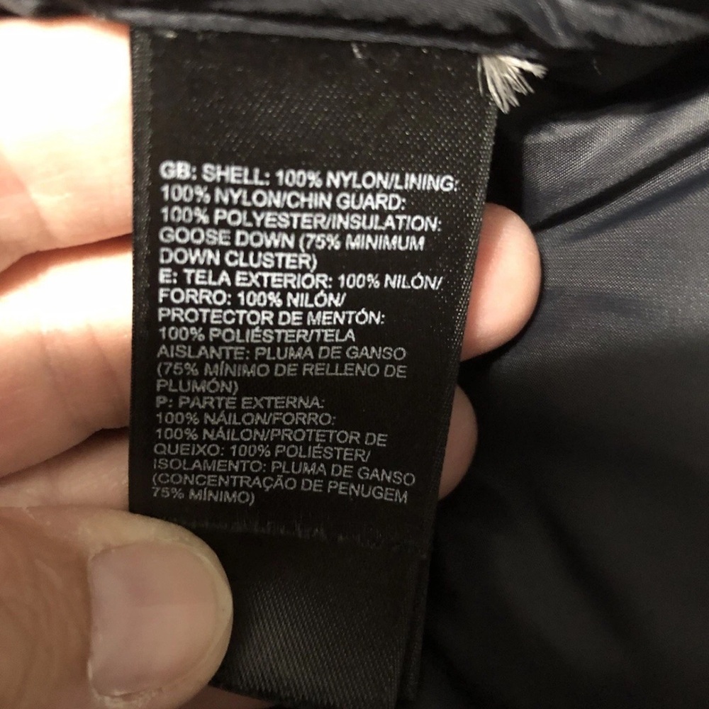 NORTH FACE 800 PRO SERIES DOWN JACKET MENS XL PTP 25 HEM 27 BLACK NICE 800 - Picture 11 of 16
